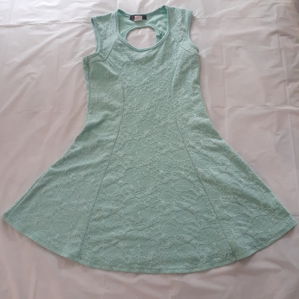 MYTH | Light Green Floral Dress